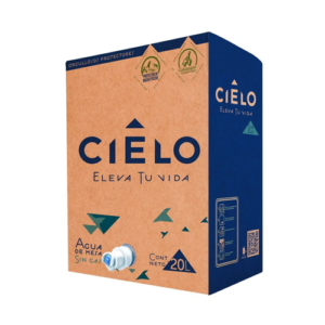 Agua de mesa Cielo 20 litros caja con caño descartable