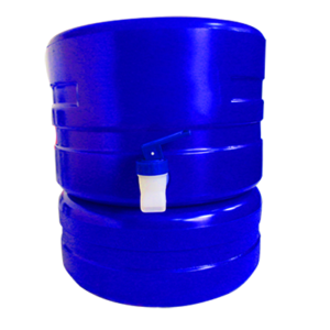 Dispensador de agua azul