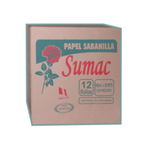 Papel Sabanilla Sumac Blanco 45 x 50 cm Caja 12 Rollos