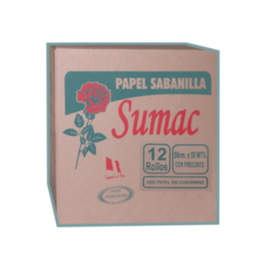 Papel Sabanilla Sumac Blanco 50 x 50 cm Caja 12 Rollos