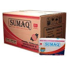 Papel Toalla Sumac Interfoliado Blanco 200 Hojas Caja 20 Paquetes